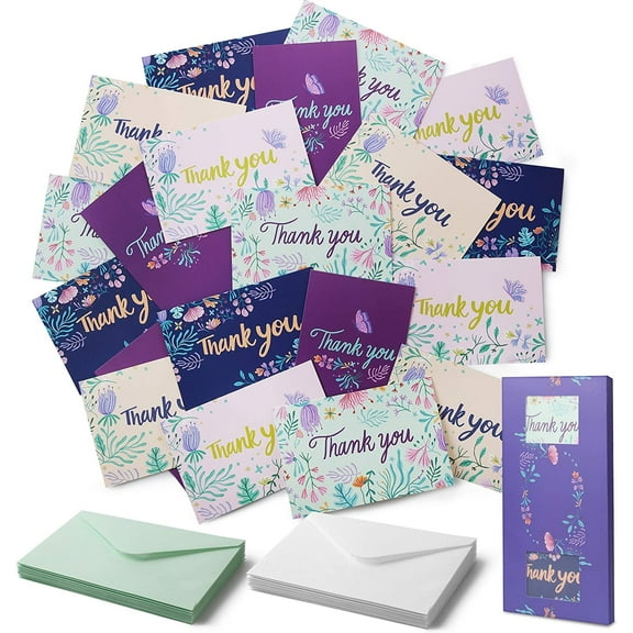 Mr. Pen- Thank You Cards with Envelopes, 20 Pack, Blank Assorted Cards