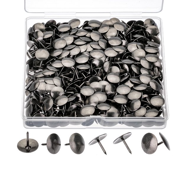 Mr. Pen Thumb Tacks, 500 Pack, Black, Flat Push Pins, Thumbtack, Flat