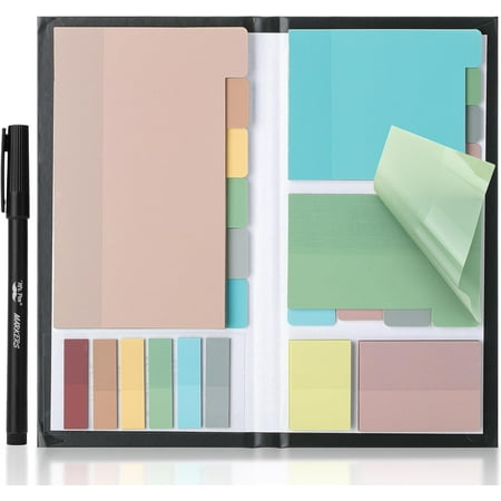 Mr. Pen- Transparent Sticky Note Set, 410 Pack, Vintage Colors, Transparent Sticky Notes Tabs