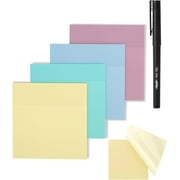 Mr. Pen- Transparent Sticky Notes, 3x3, 200 Sheets, Morandi Colors, See Through Sticky Notes, Sticky Notes Transparent, Translucent Sticky Notes, Clear Transparent Sticky Notes, Sticky Notes Clear