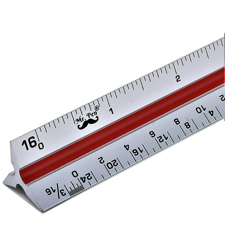 Architectural Scale Ruler 12 Triangular Architect Scale Alum Set of 3 Best