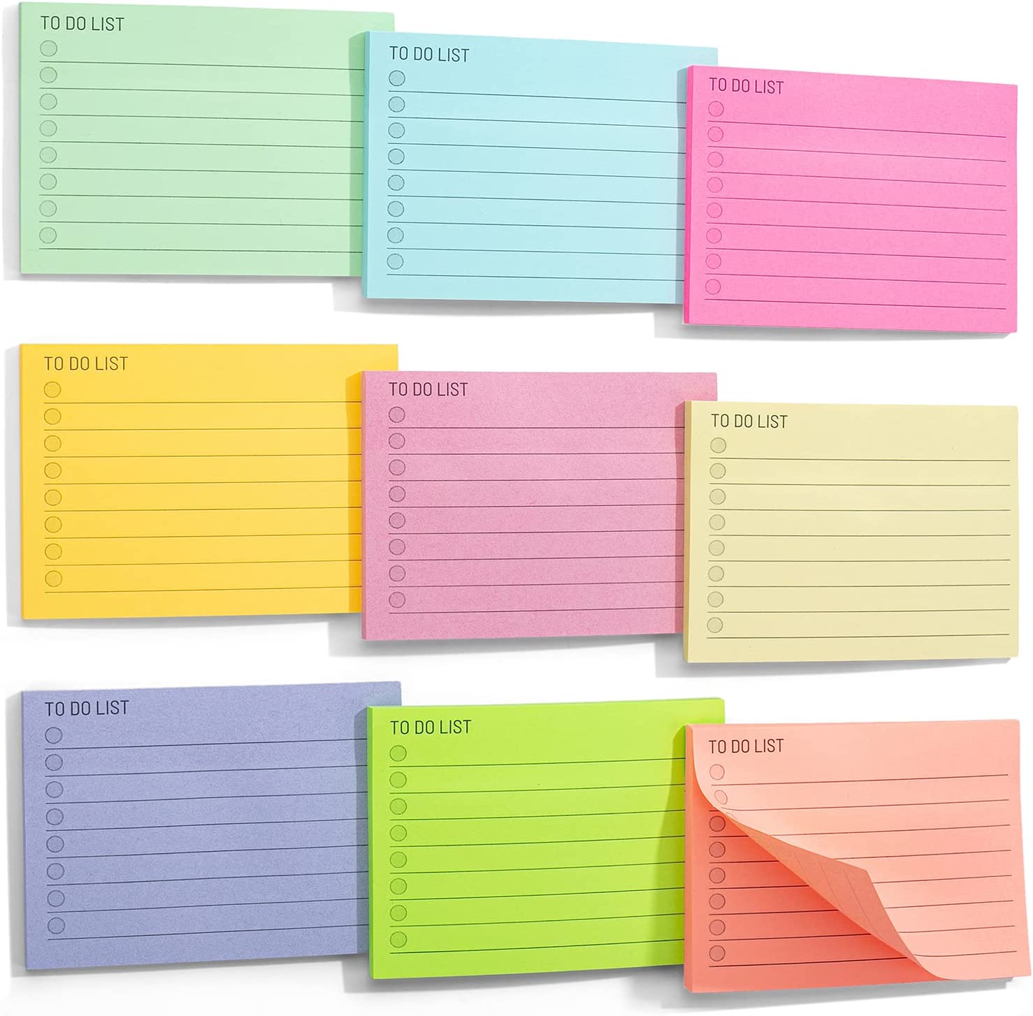 Mr. Pen- Transparent Sticky Notes, 3x3, 200 Sheets, Pastel Colors, See...