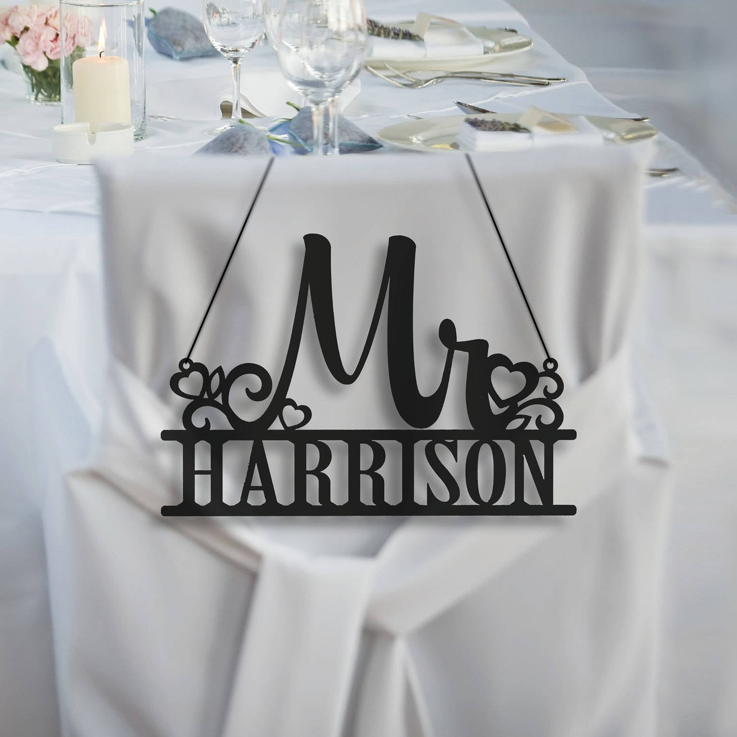 Mr. Personalized Hanging Black Wood Plaque