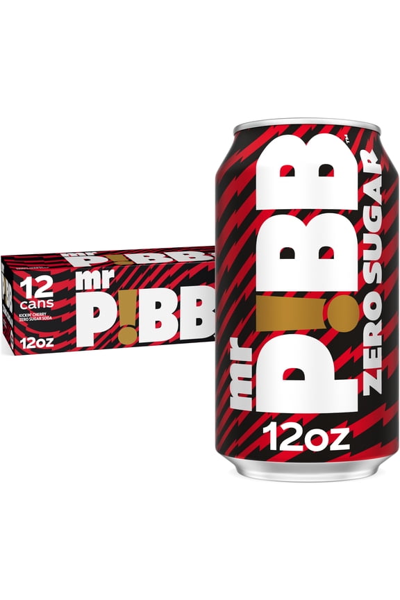 Zero Sugar Cherry Soda Pop Fridge Pack Cans, 12 fl oz, 12 Pack