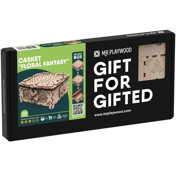 Mr.Playwood Secret Box Floral Fantasy 3D Puzzle