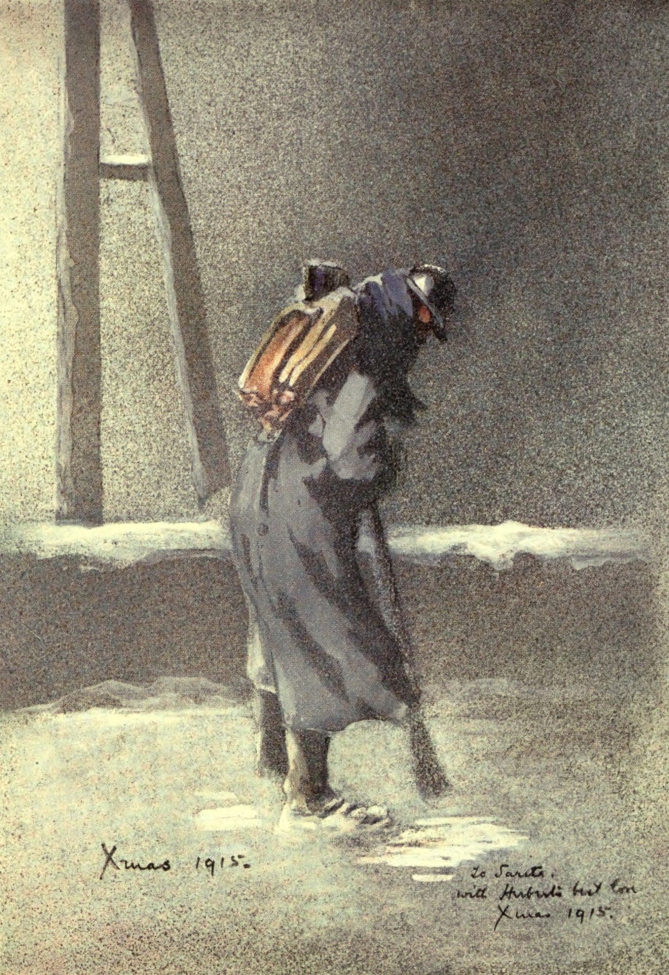 Mr Poilu 1916 A Sentry Canvas Art - Herbert Ward (18 x 24)