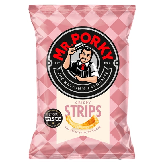 Mr. Porky Crispy Strips 35g, Imported from Britain