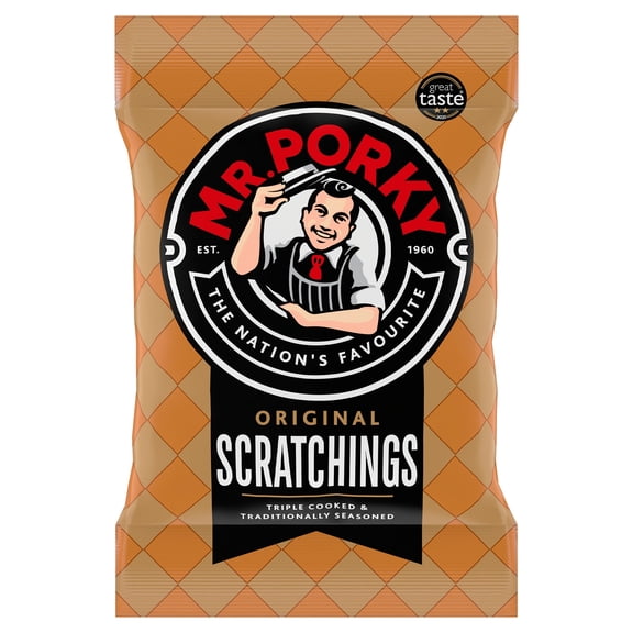 Mr Porky Original Scratchings 65G, Imported from Britain