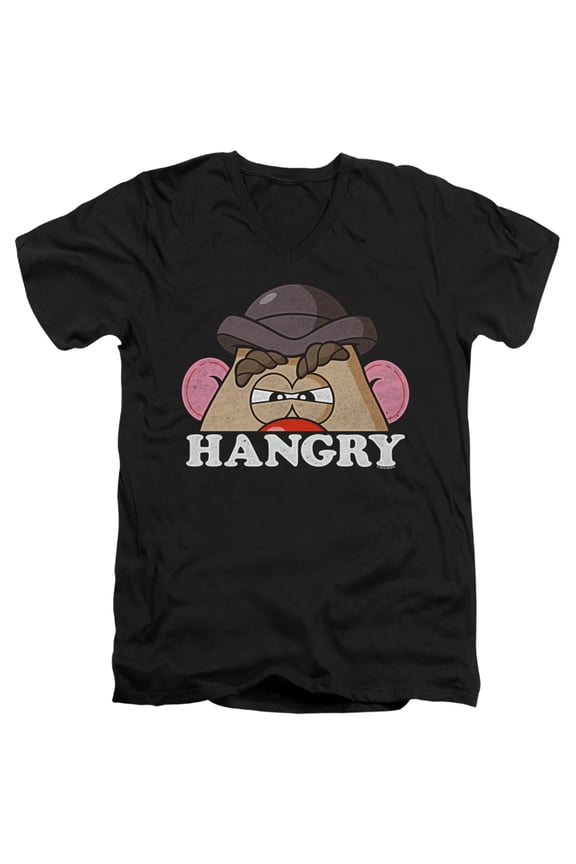 Mr Potato Head - Hangry - Slim Fit V Neck Shirt - X-Large