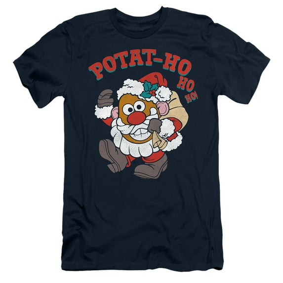 Mr Potato Head Ho Ho Ho S/S Adult 30/1 T-Shirt Navy