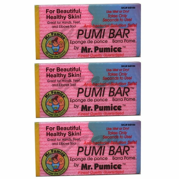 Mr Pumice Pumi Bar For Callus Remover Pedicure 3 Pieces