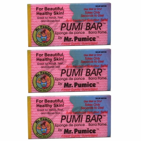 Mr Pumice Pumi Bar For Callus Remover Pedicure 3 Pieces