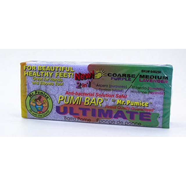 Mr. Pumice Ultimate Pumi Bar (4 Pack) 2in1 Callus Remover, Pedicure