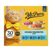 Mr Purrs Seafood Pate Wet Cat Food, 3 oz Can, Pack of 30