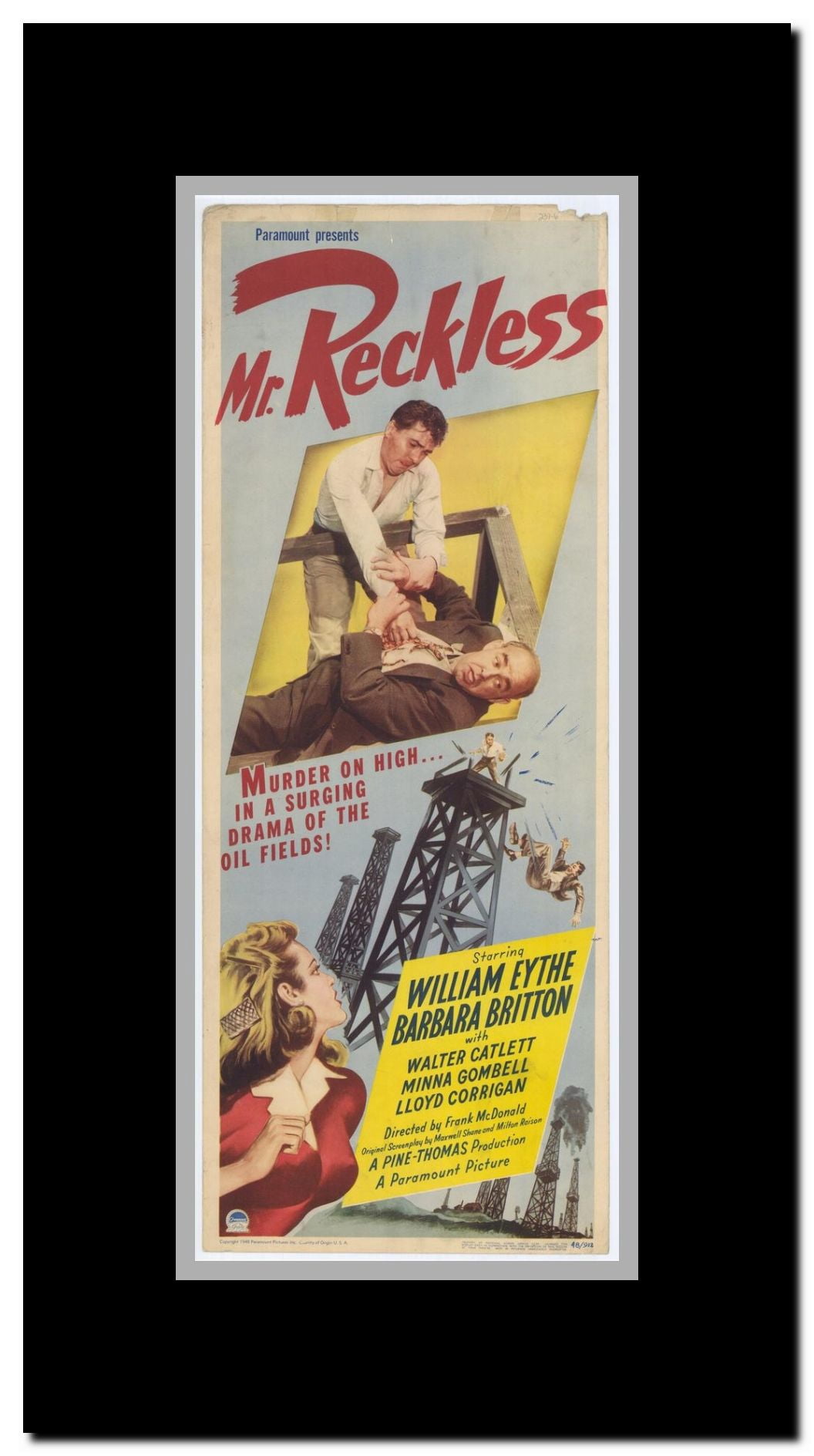 Mr. Reckless Framed Movie Poster