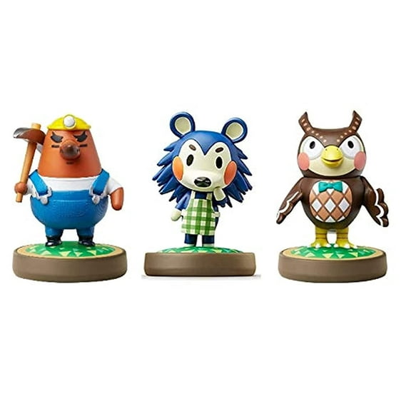 Mr. Resetti - Blathers - Mabel Amiibo (Animal Crossing Series) for Nintendo Switch - WiiU, 3DS (Bulk Packaging)
