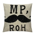 thumbnail image 1 of Mr Right Decorative Throw Pillow Cover Case,Mr.Right with Mustache Cotton Linen Outdoor Pillow Cases Square Standard Cushion Covers for Sofa Couch Bed, 1 of 5