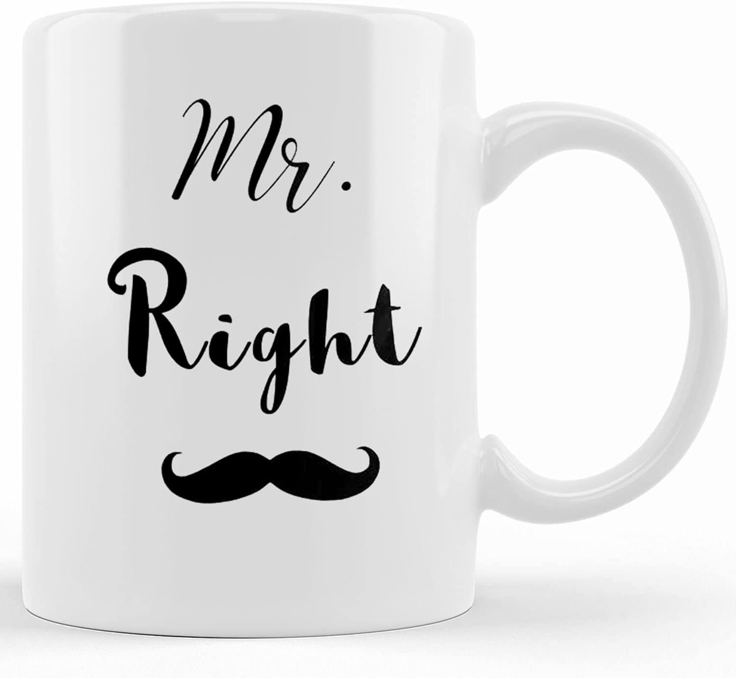 Mr Right Mrs Always Right Coffee Mugs Set, Gift For Lover Couples