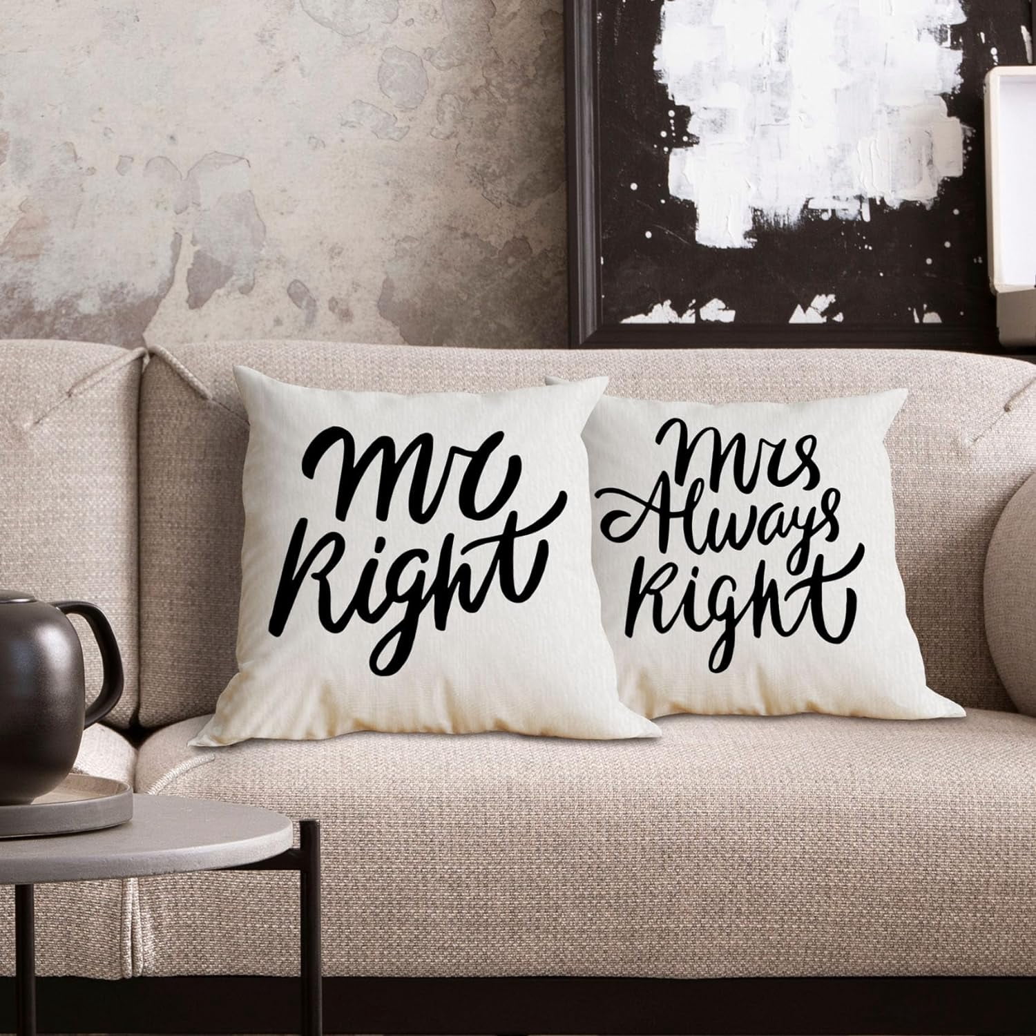 Mr Right Mrs Always Right Mokken voor Thuisgebruik Mr Right Mrs Always Right Mokken voor Thuisgebruik