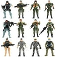 thumbnail image 1 of Mr. River Special Forces Combat Ages 3+ Action Figures, 4 inches, 12 Pieces, 1 of 8