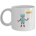 thumbnail image 1 of Mr. Robot 11 oz Coffee Mug - Hello White Ceramic Gift, 1 of 4