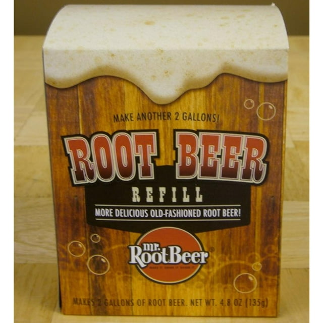 Mr. Root Beer Refill Pack, Easily Brew More Premium, Gourmet Root Beer with Your Mr. Root Beer Kit, Makes 2 Gallons