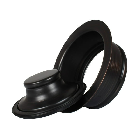Mr. Scrappy Garbage Disposal Flange and Stopper Kit for Standard 3.5" Kitchen Sink Drains, Oil Rubbed Bronze 21-DSFS3-ORB