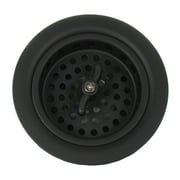 Mr. Scrappy 3.5" Drain Assembly with Basket Strainer, Black 21-DSB-BK