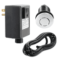 thumbnail image 1 of Mr. Scrappy Garbage Disposal Air Switch Kit with Chrome Button, Counter Top On/Off Switch for Waste Disposal 20-MSAS-65-C, 1 of 7