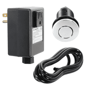 Mr. Scrappy Garbage Disposal Air Switch Kit with Chrome Button, Counter Top On/Off Switch for Waste Disposal 20-MSAS-65-C
