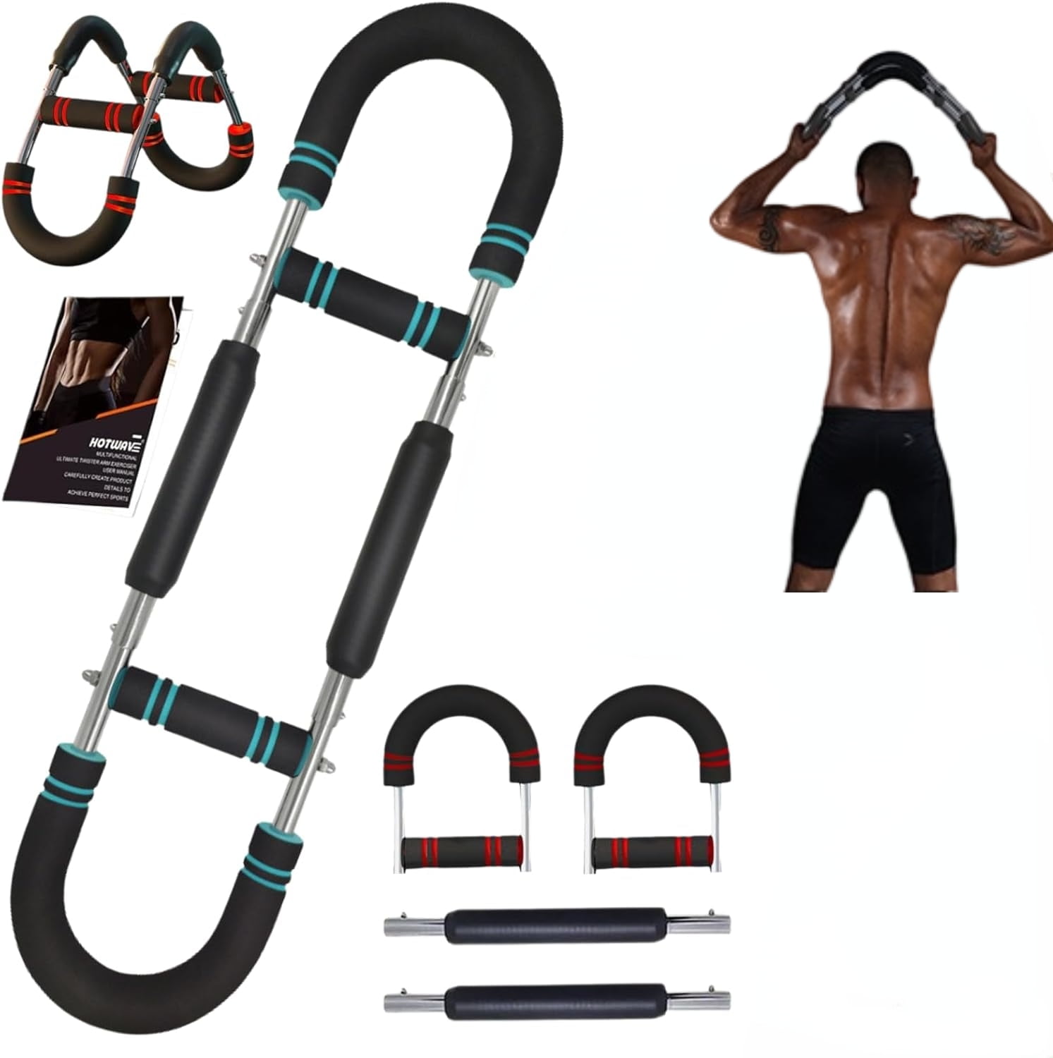 Twister Arm Trainer, 40-100 Lb Adjustable Power Twister Bar, Chest