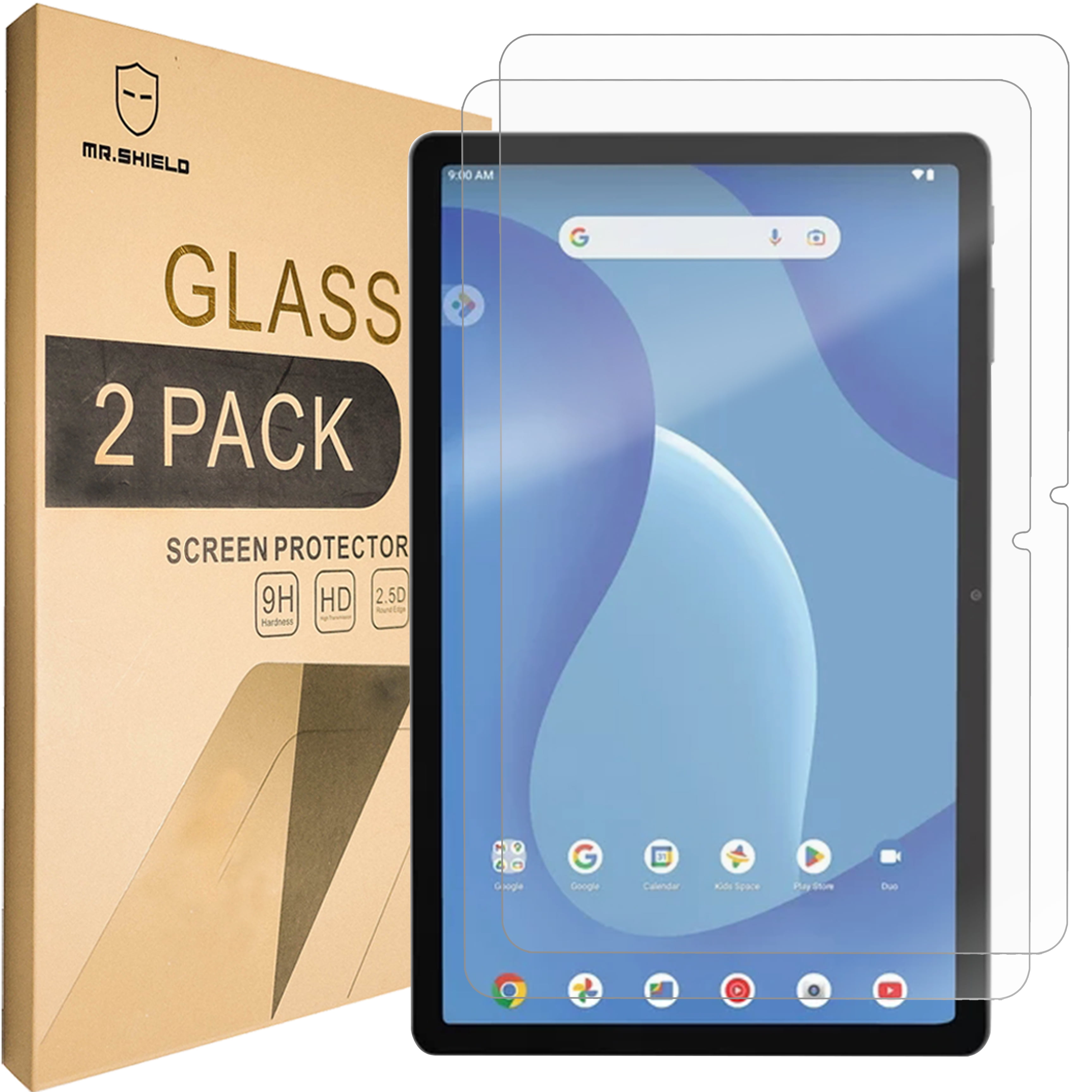 Mr.Shield [2-PACK] Screen Protector For Onn. 11" Tablet Pro/Onn 11 Inch Pro [Tempered Glass] [Japan Glass with 9H Hardness] Screen Protector