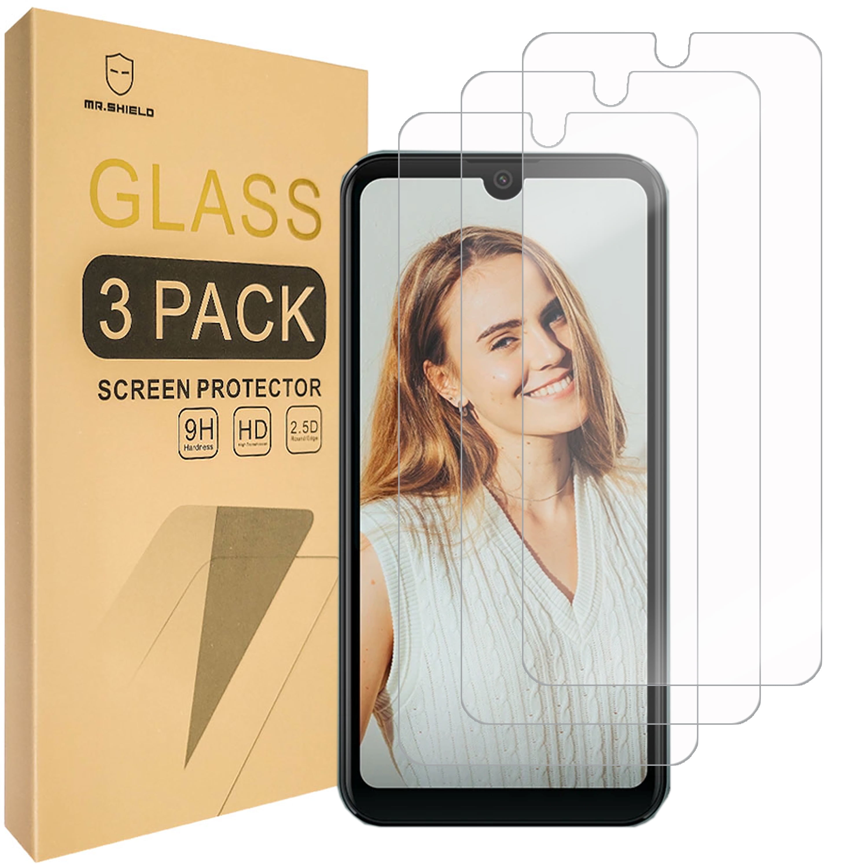 Screen Protector compatible with BLU G33 [Tempered Glass
