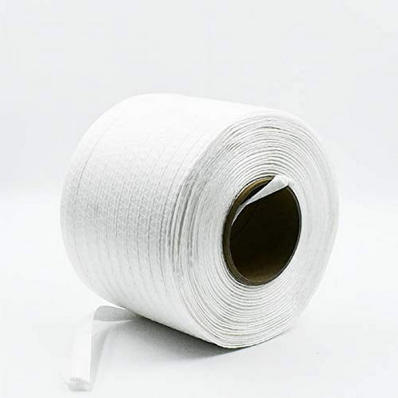 Mr. Shrinkwrap /2" x 1500' Cross Woven Strapping Cord | Polyester Strap for Shrink Wrap | High Tensile Strength | Easy Installation & Secure Hold