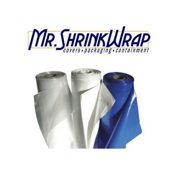 Mr. Shrinkwrap Brand - 14' x 128' 7 Mil Shrink Wrap - White Free Ground Shipping