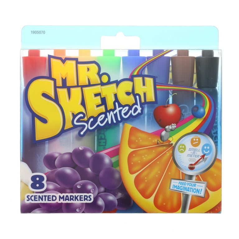 Mr. Sketch Chisel Tip Scented Markers 8-Color Set 
