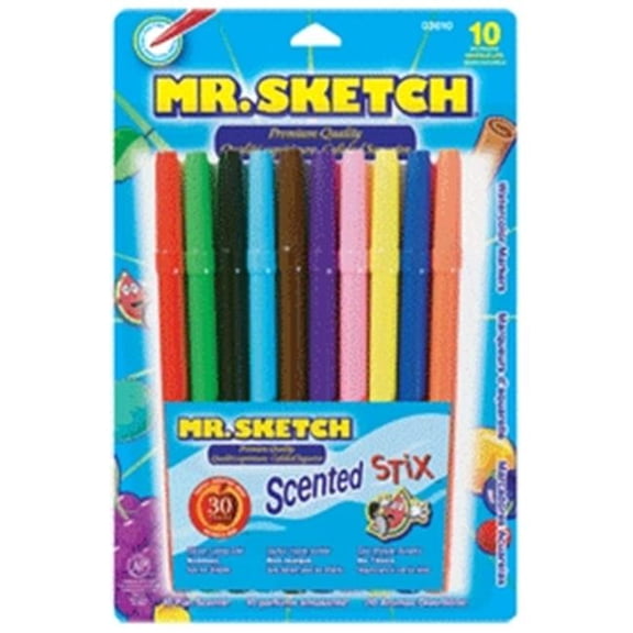Mr. Sketch Scented Stix Asst Thin 10 Ct Pack  Pack Of 6