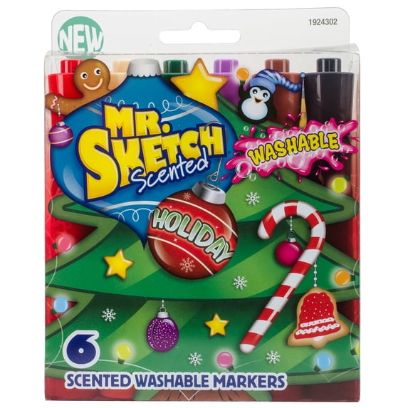 Mr.Sketch Scented Washable Marker Set, 6pk