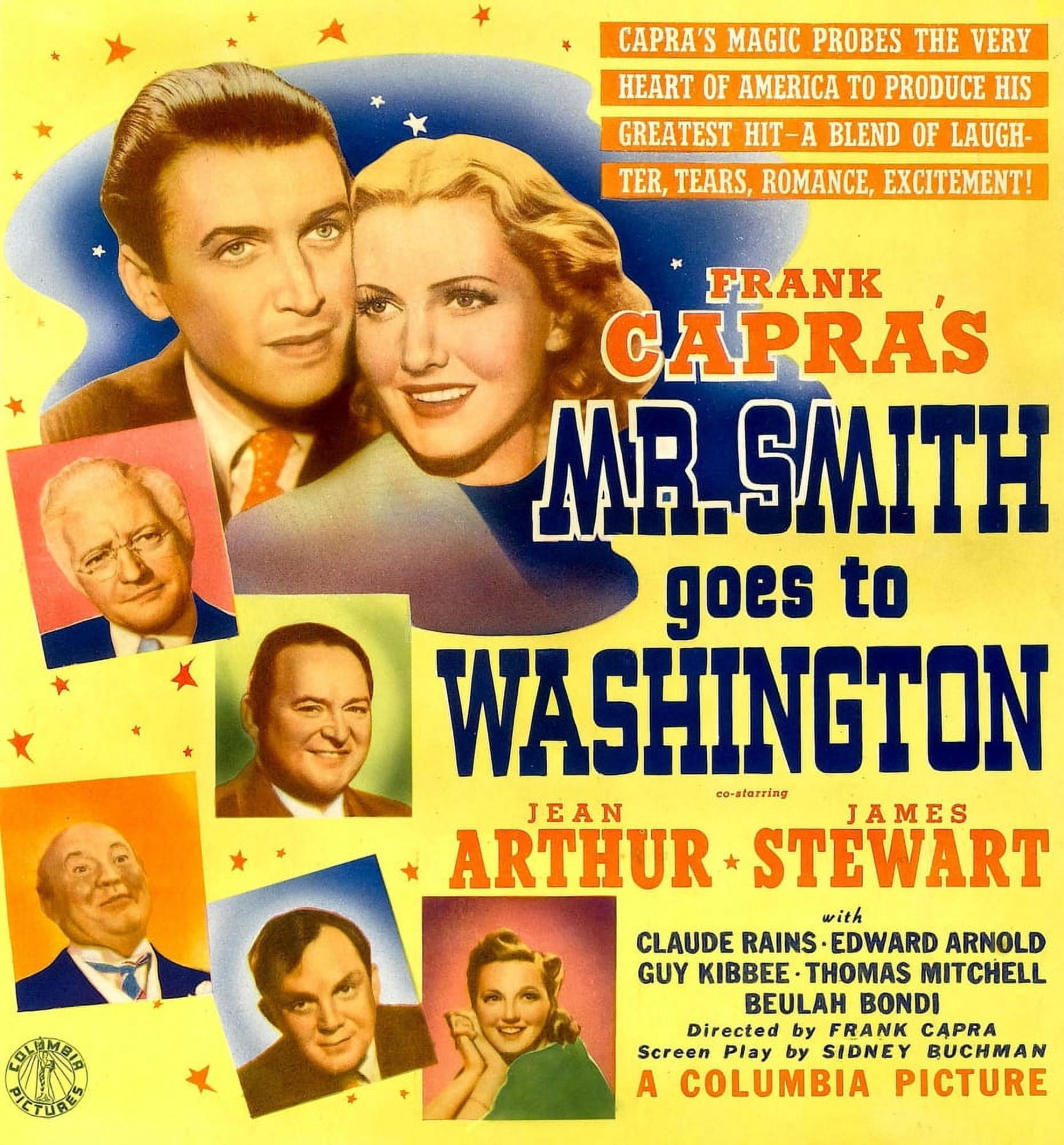 Mr Smith Goes To Washington Canvas Art - (11 x 17)