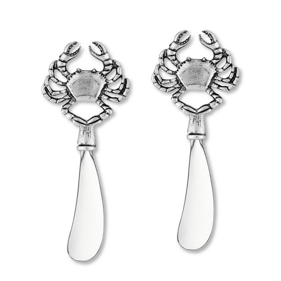 Mr. Spreader 2-Piece Cheese Spreaders Zinc Alloy Butter Spreader Knife Set, Crab Handle Multipurpose Cheese Spreader for Cheese and Butter, Kitchen Gadgets