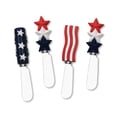 thumbnail image 1 of Mr. Spreader 4-Piece American Flag Resin Cheese Spreader, Assorted, 1 of 4