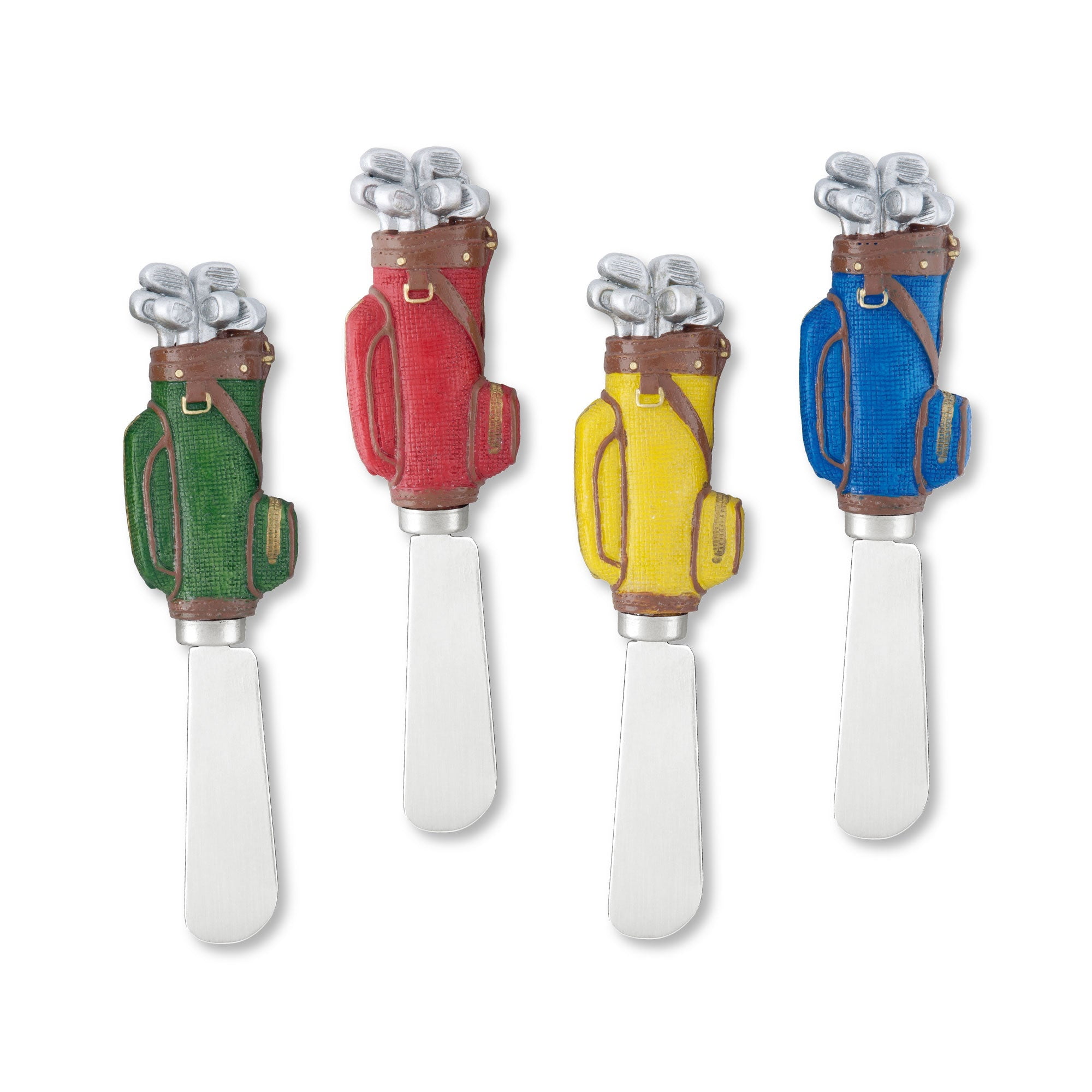 Mr. Spreader 4Piece Golf Bags Hand Painted Resin Handle with Stainless