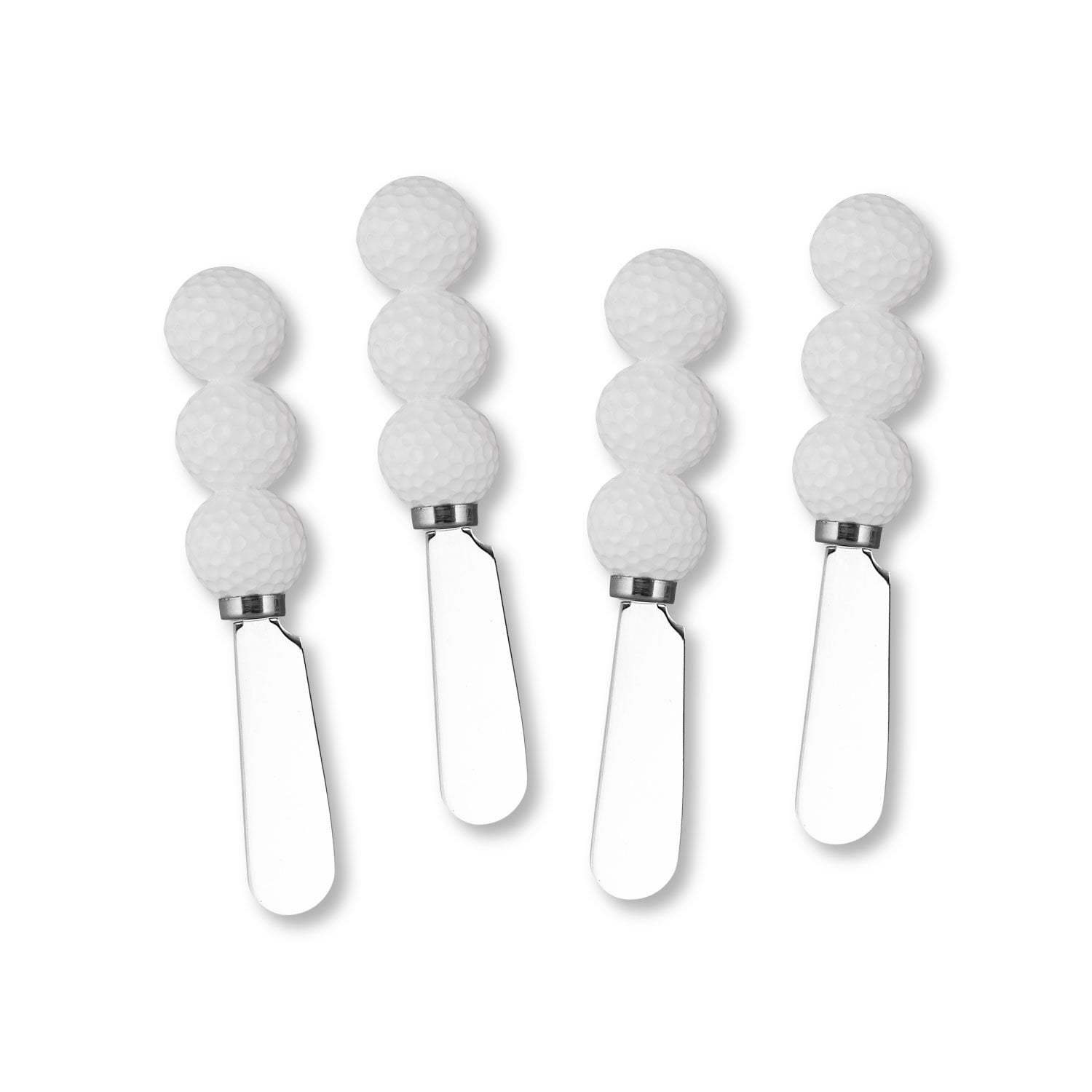 Mr. Spreader 4Piece Golf Ball Hand Painted Resin Handle with Stainless