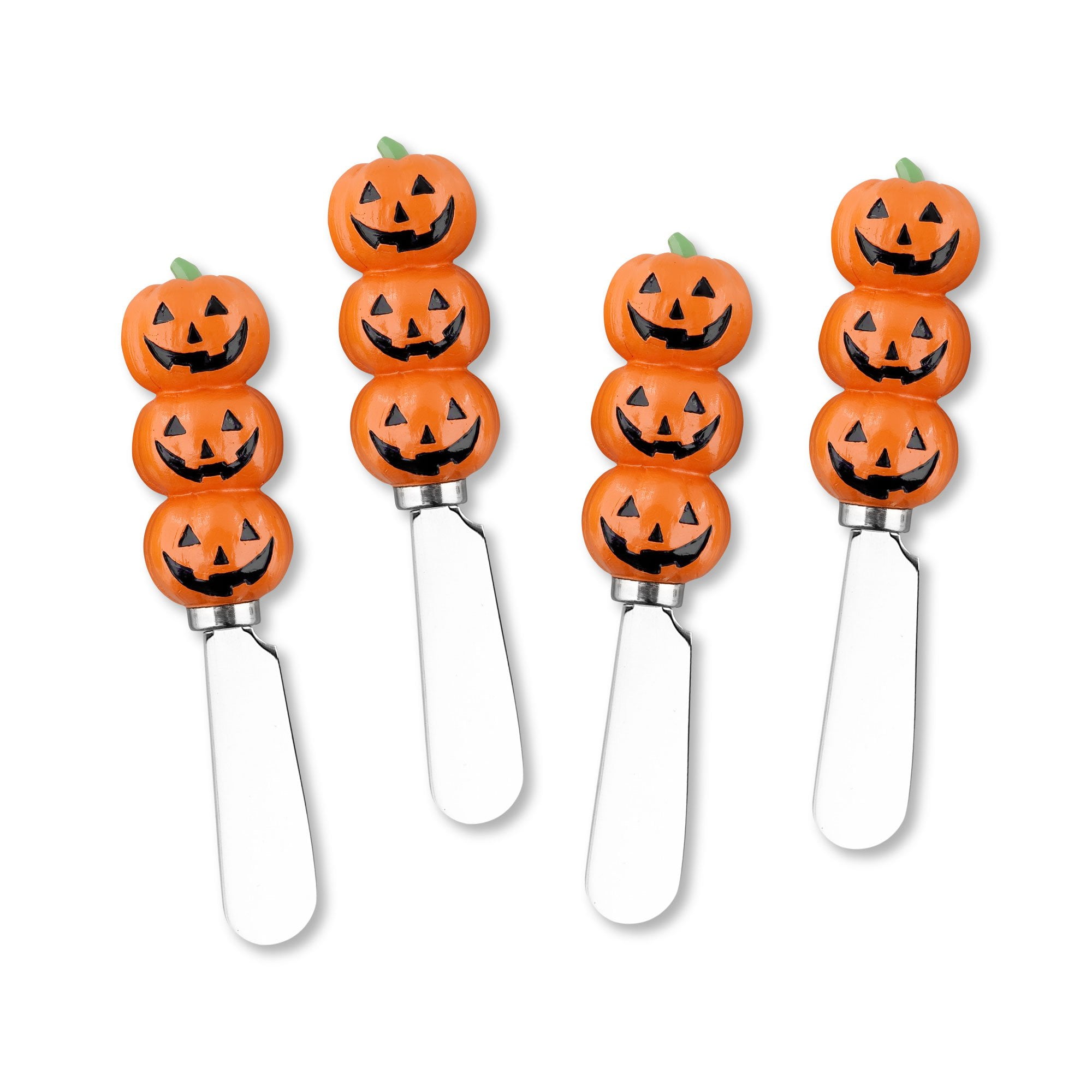 UPware Turkey Cheese Spreader Set - 4pc Hand Painted Resin Handle Butter Knives