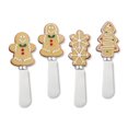 thumbnail image 1 of Mr. Spreader 4-Piece Hand Painted Resin Handle with Stainless Steel Blade Cheese Spreader/Butter Spreader Knife, Assorted (Sugar Cookies), 1 of 5