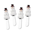 thumbnail image 1 of Mr. Spreader 4-Piece Snowman with Black Hat Hand Painted Resin Handle with Stainless Steel Blade Cheese Spreader Butter Spreader Knives, 1 of 2