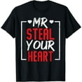 thumbnail image 1 of Mr. Steal Your Heart Valentines Day For Toddler Boys Son T-Shirt, 1 of 3