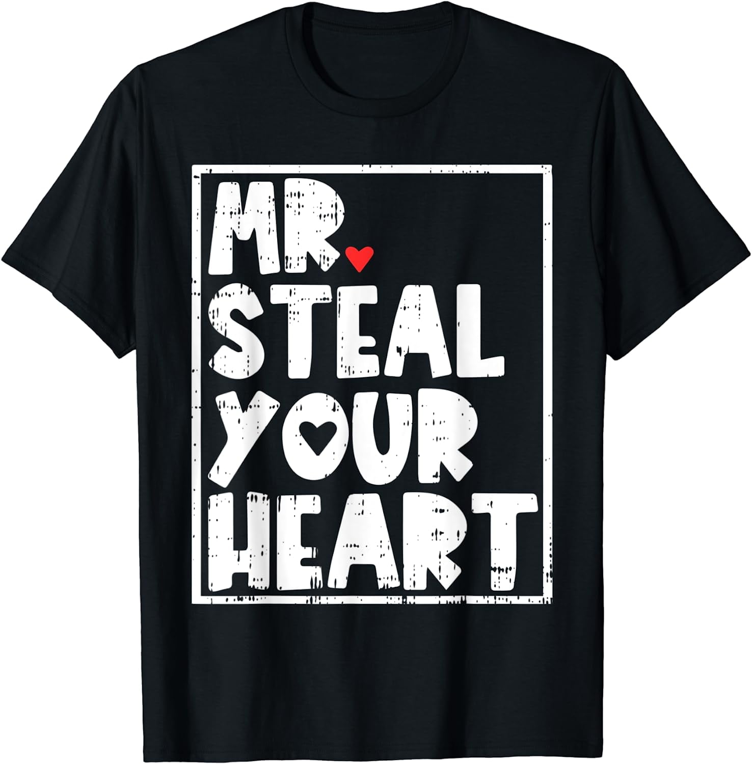 Mr Steal Your Heart Valentines Day Funny V-Day Boys Kids T-Shirt ...