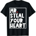 thumbnail image 1 of Mr Steal Your Heart Valentines Day Funny V-Day Boys Kids T-Shirt, 1 of 3
