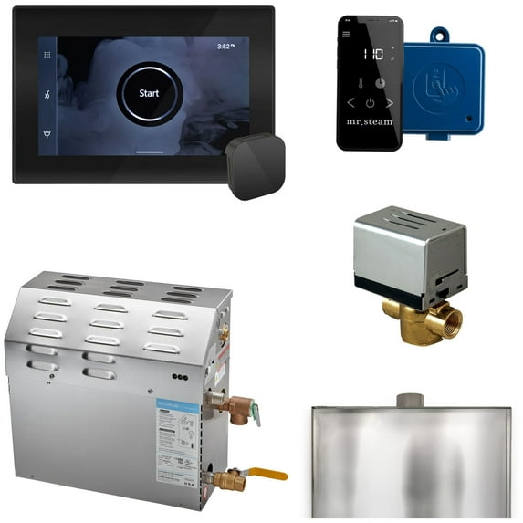 Mr Steam 05C1an000 Xbutler Steam Shower 5Kw Generator Package - Black / Matte Black